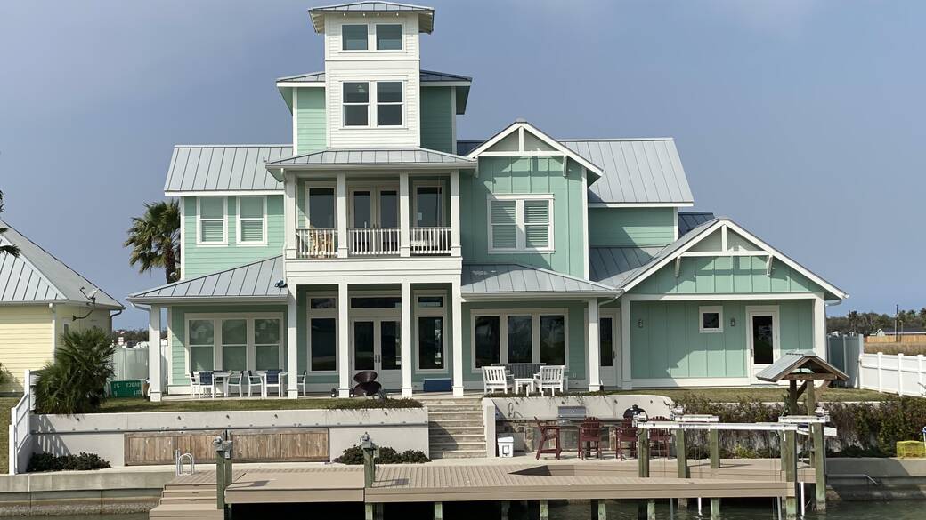 blue house