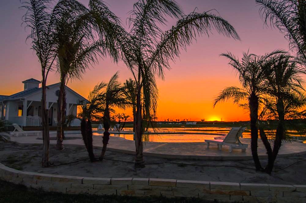 oasis pool evening