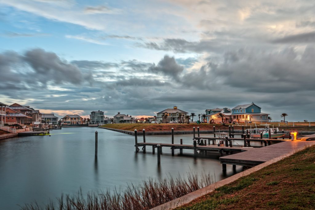 docks and homes